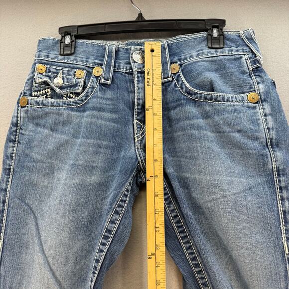 True Religion Jeans Women's 29x34 (8) Blue Billy Big T Boot Cut Western Normcore - Picture 13 of 15